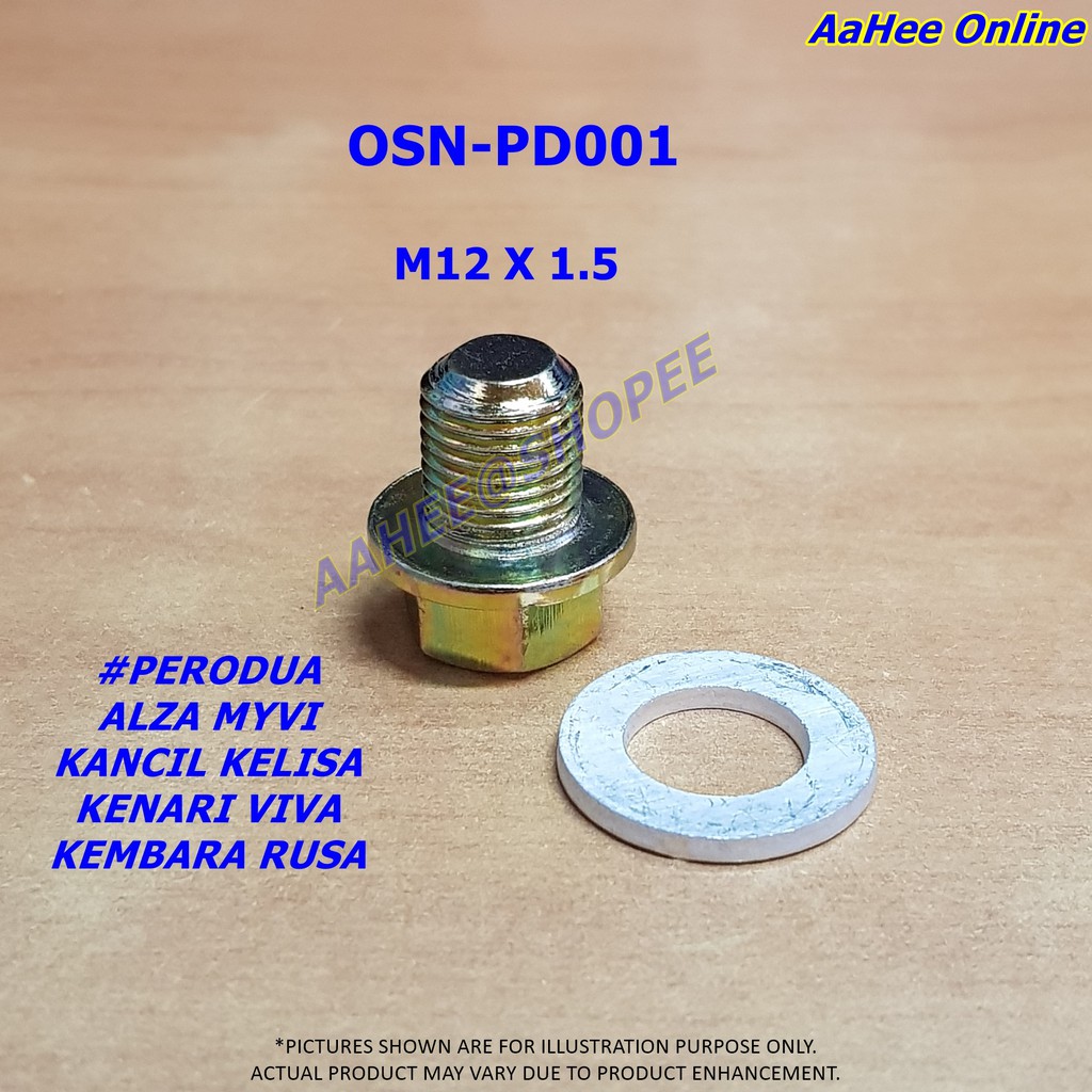 M12*1.5 Drain Plug/Oil Sump Nut with Washer for Perodua 