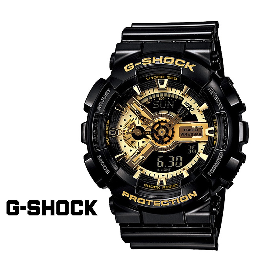 Casio Original G Shock Black Gold Ga 110gb 1a Ga 110gb Shopee Malaysia