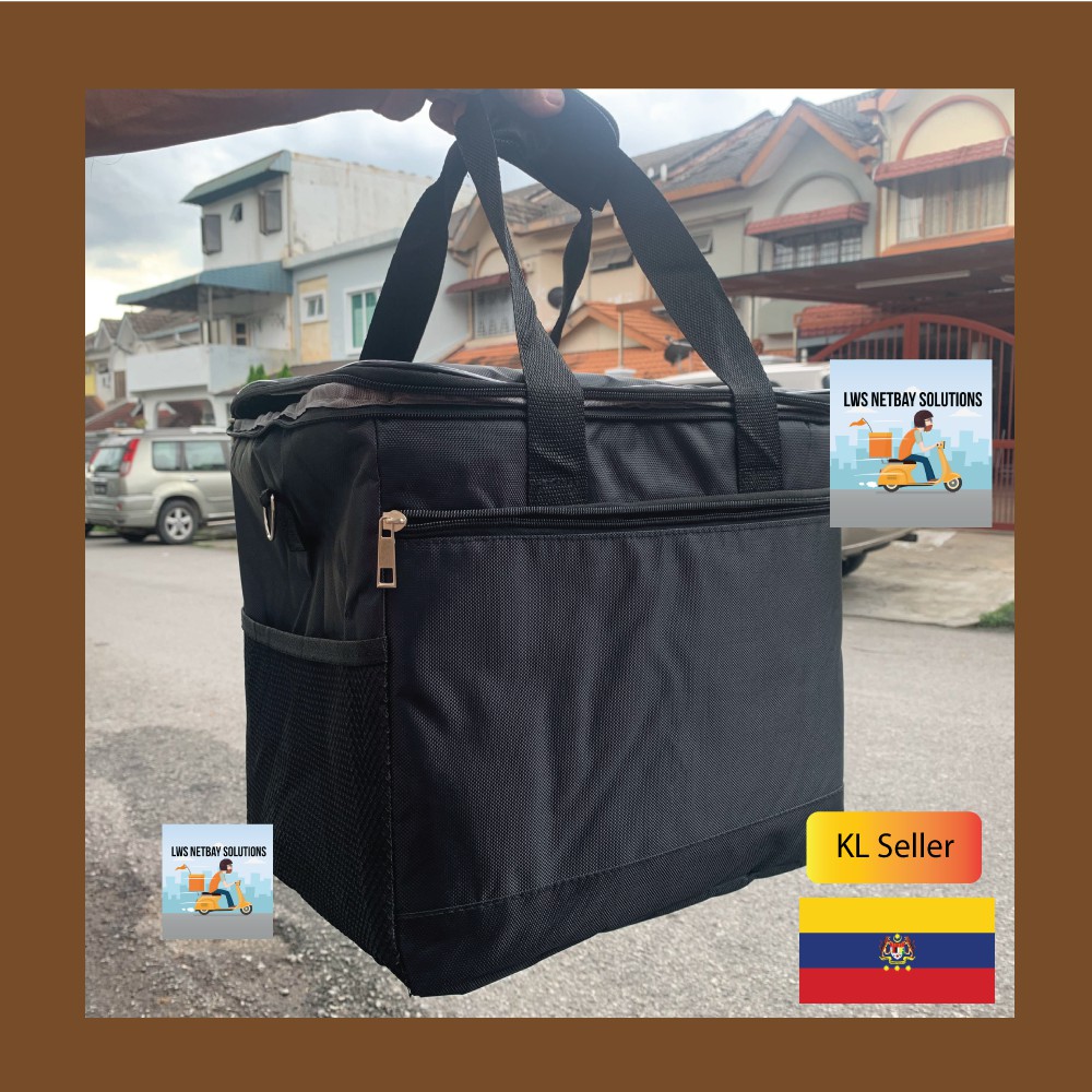 20 LITRE / 30 LITRE Food Delivery Takeway Bag Warmer Cooler Bag Rider Bag Beg Penghantaran
