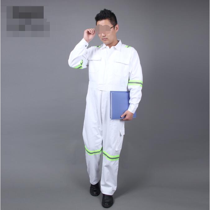 white mechanic suit