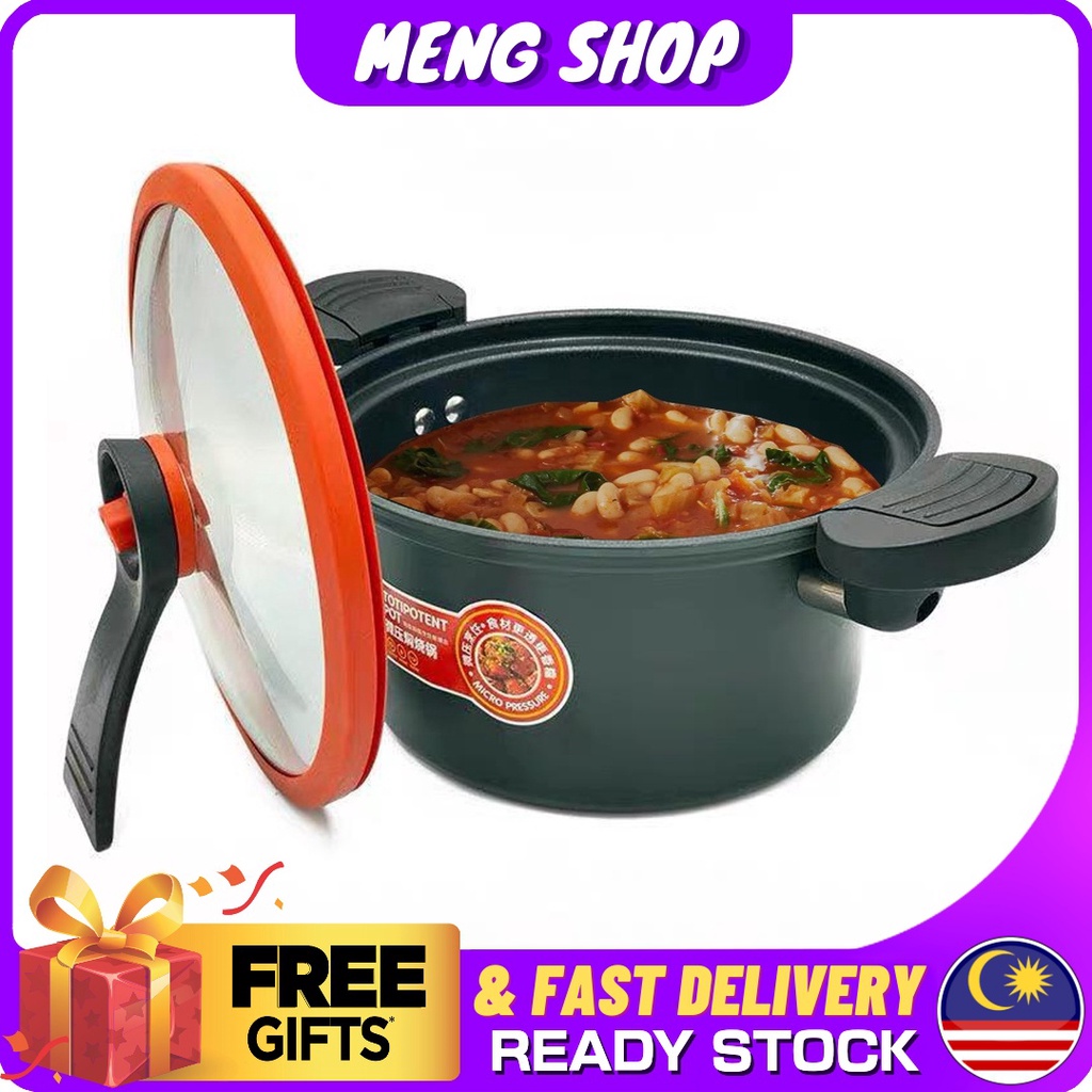 🔥Totipotent Pot🔥 Micro Pressure Pot Steam Pressure Cooker Pot Periuk Tekanan Periuk 3.5L微压锅气压锅压力锅蒸汽锅蒸气锅