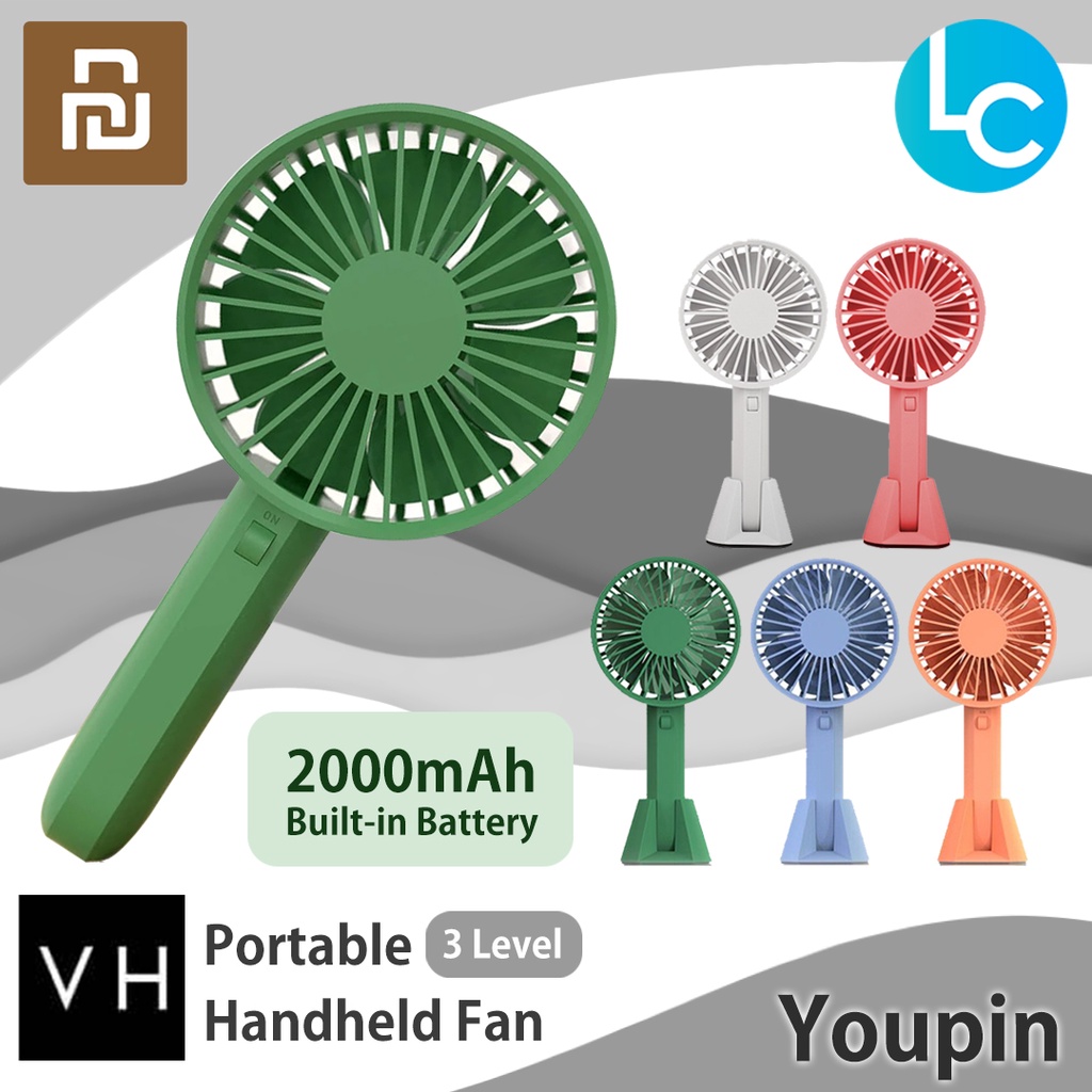 VH Original Portable Handheld Fan 3 levels wind Low Noise With