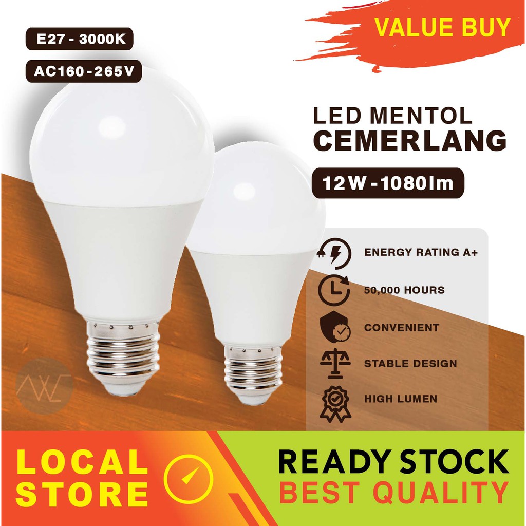 E27 LED BULBS MENTOL Lightning- Energy Saving, Long Hours, Sustainable