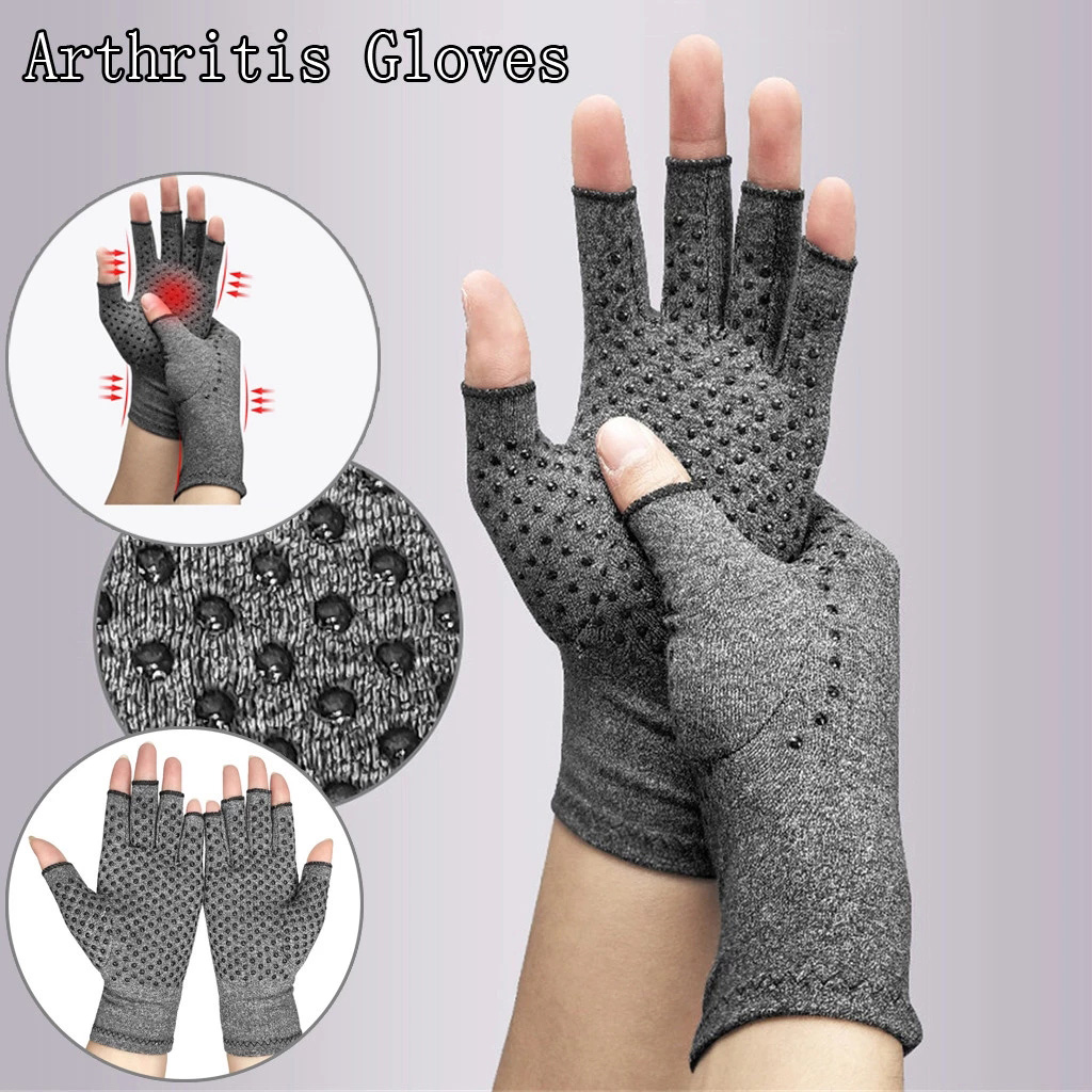 Premium Arthritis Compression Gloves,Semi-Finger Arthritis Rehabilitation Training Pressure Gloves 