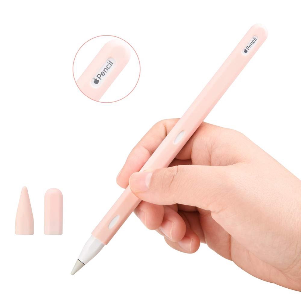 Apple Pencil 2nd Generation Case Protective Silicone Sleeve For Apple Pencil 2 Case With 2pcs Nib Cover Shopee Malaysia