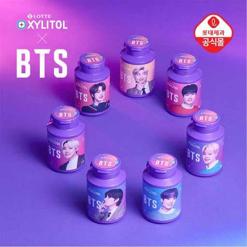 BTS XYLITOL Gum Limited Edition Purple Apple Mix Lotte Official 