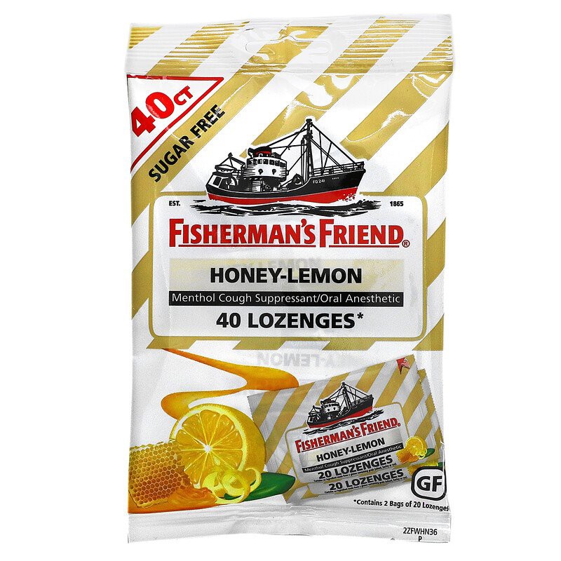 Fisherman's Friend 40 Lozenges Menthol Cough Suppressant Lozenges