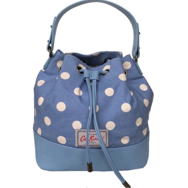 cath kidston blue polka dot bag