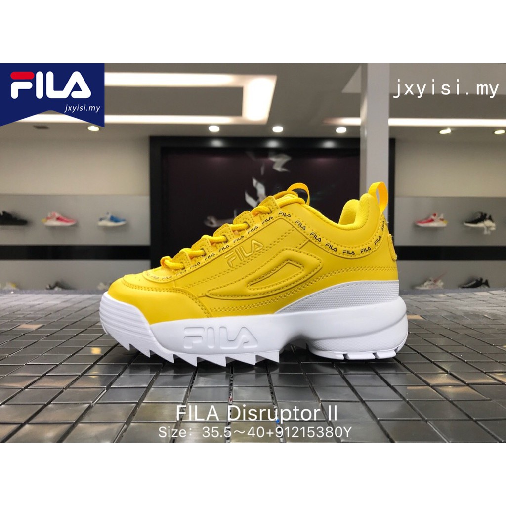 fila disruptor 2 yellow size 9