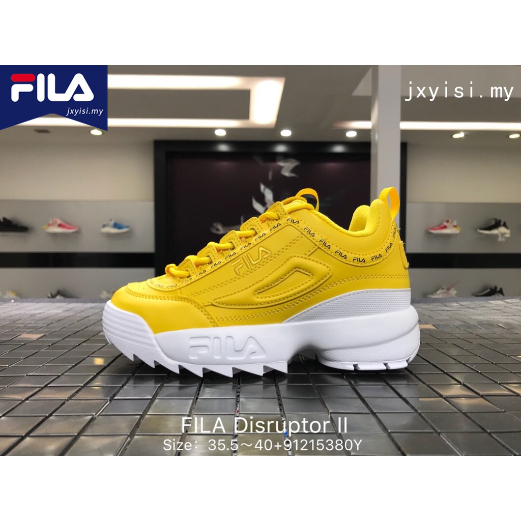 fila disruptor ii yellow