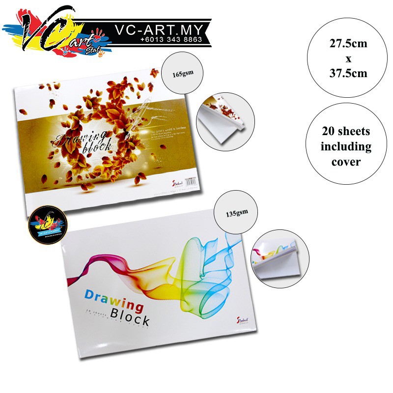 B4 Size Standard Products Drawing Block Paper (275 x 375mm) 135