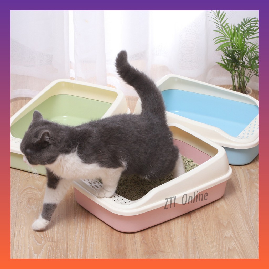 Cat Litter Box Small Tandas Kucing 28cmx40cmx14cm | Shopee Malaysia