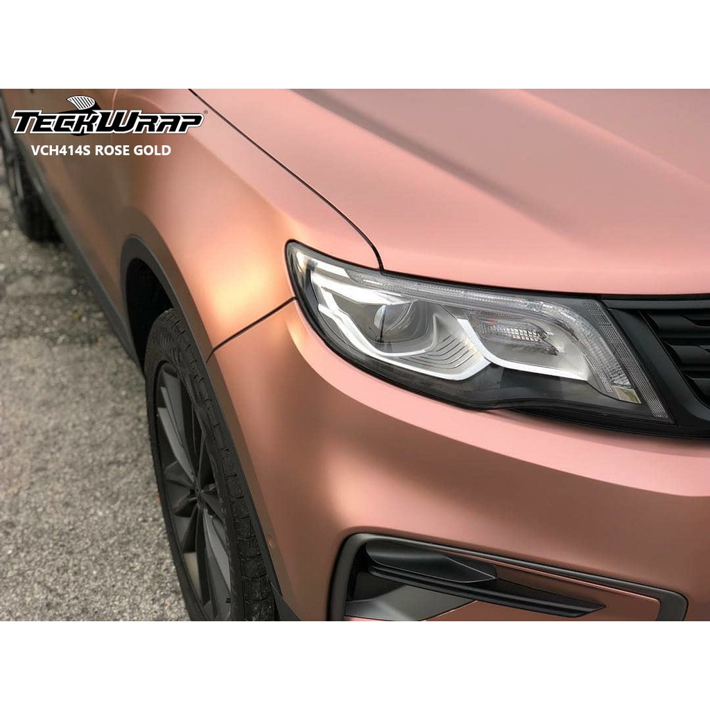 TECKWRAP USA ROSE GOLD Satin Chrome VCH414S Car Wrap Vinyl Film Bike