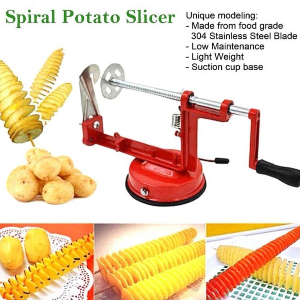 Ready Stock👾Spiral Potato Slicer Potato Spring Machine Kentang Spring ...