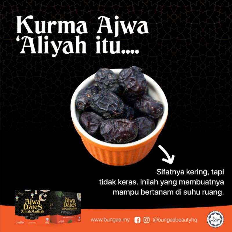 Kurma Ajwa Aliyah Madinah Sabahsarawak Shopee Malaysia