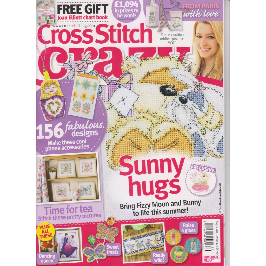 Cross Stitch Crazy Issue 179 August 2013 Free Joan Elliott S Summer Collection Shopee Malaysia