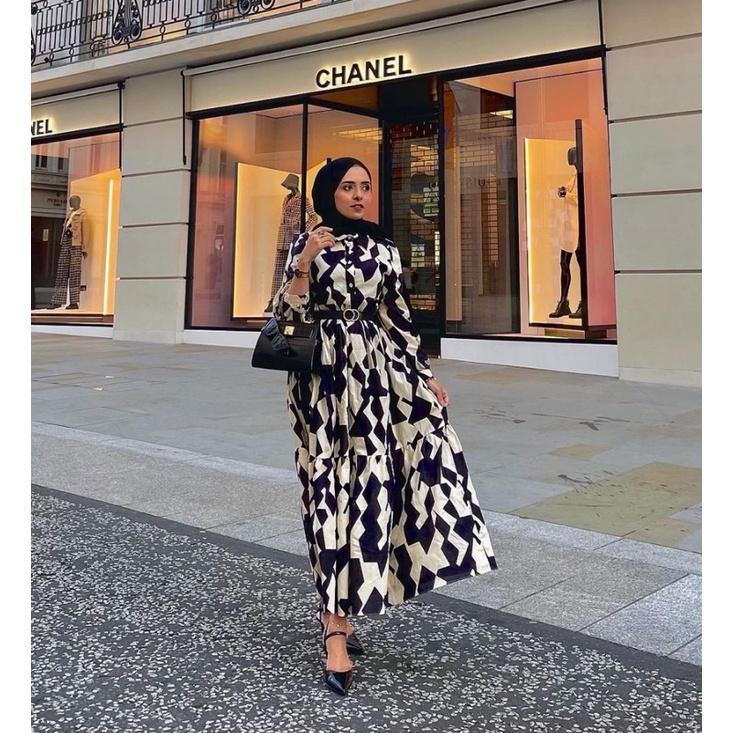ZARA INSPIRED DRESS MUSLIMAH DRESS COTTON VIRAL ( no label zara ) Shopee Malaysia