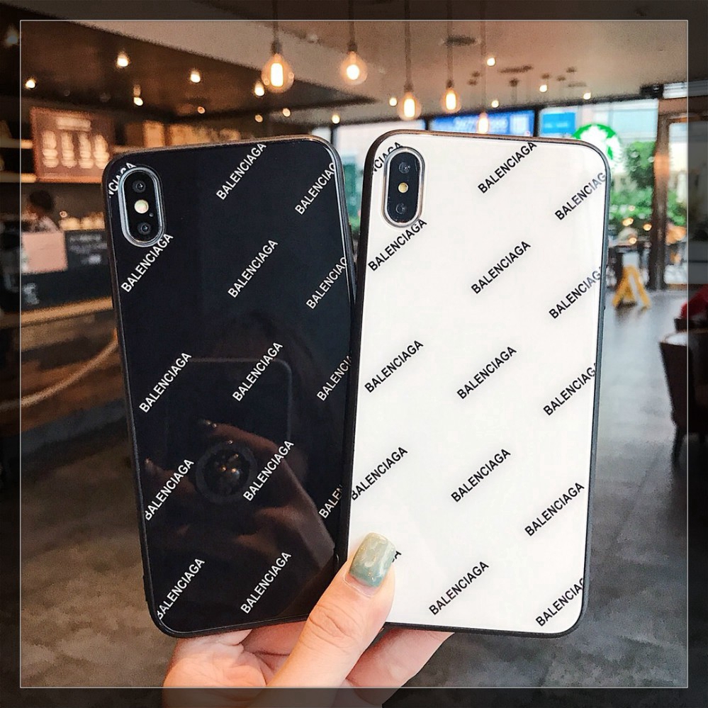 white balenciaga phone case