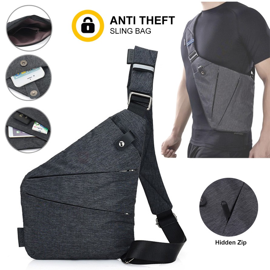 anti theft sling pack