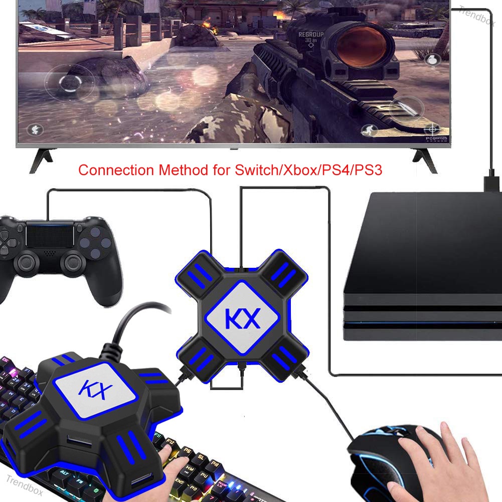 Ready Stock] KX USB Game Controller Converter Keyboard Mouse Adapter for  Switch/Xbox/PS4/PS3 | Shopee Malaysia