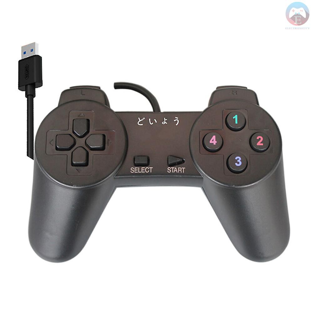 E Usb Wired Game Joystick Computer Laptop Pc Game Controller Console Game Pad Joypad Win 10 Games Accessories 1 5m Shopee Malaysia