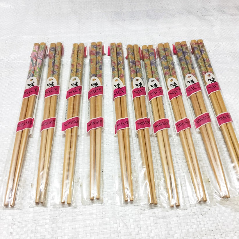 1 Pair Wooden Chopstick with Design | Shopee Malaysia