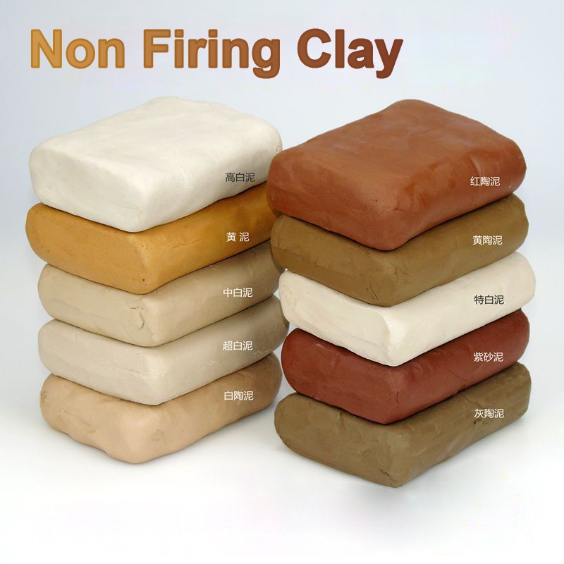 Pottery Clay Modelling Clay Non Firing Self-Hardening Clay / Tanah liat for Ceramic 500g