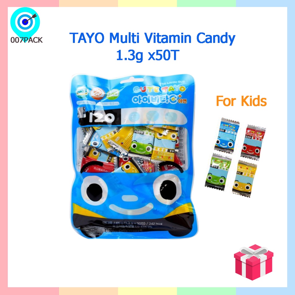 TAYO MULTI VITAMIN CANDY 50T/ Vitamin C&Zinc / Baby Vitamin/ Kids