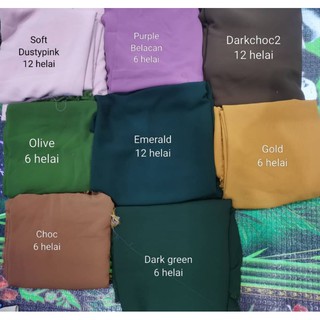 Tudung Labuh Chiffon 2 Layer | Shopee Malaysia