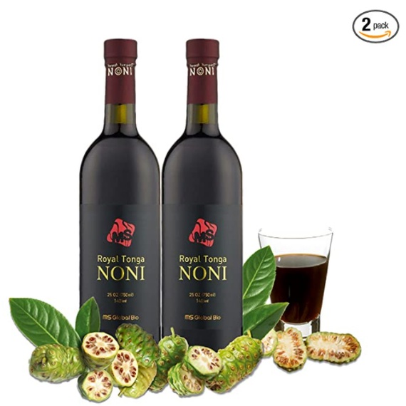 Royal Tonga Noni 100 Authentic NONI Juice(2PK Case), 25oz Bottles