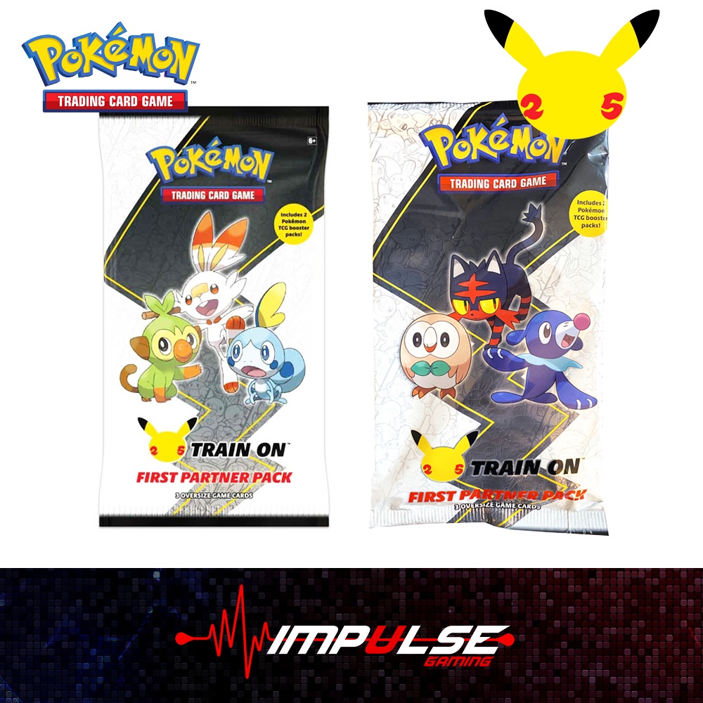 Pokemon TCG 25th Anniversary Train On First Partner Pack Alola / Galar Shopee Malaysia