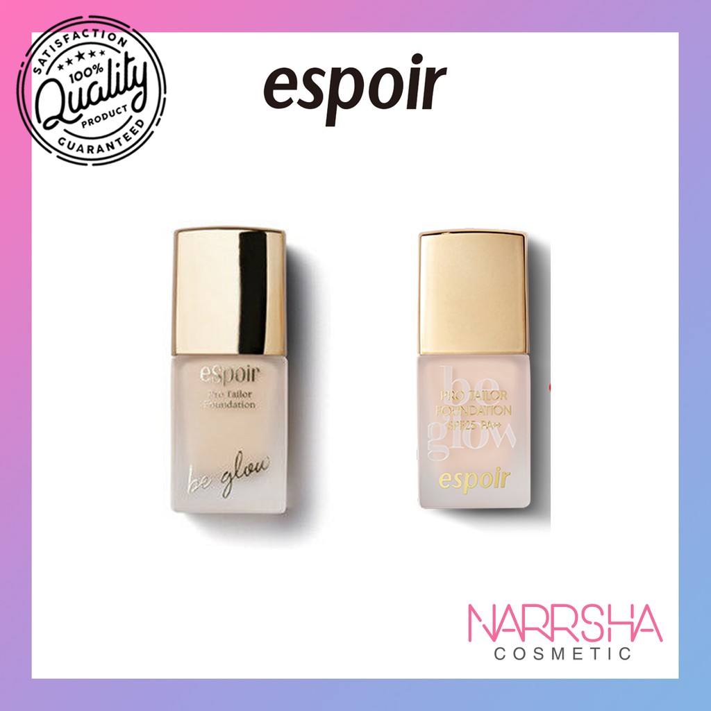 Espoir Pro Tailor Foundation Be Glow Spf25 Pa 10ml 6 Colors Shopee Malaysia
