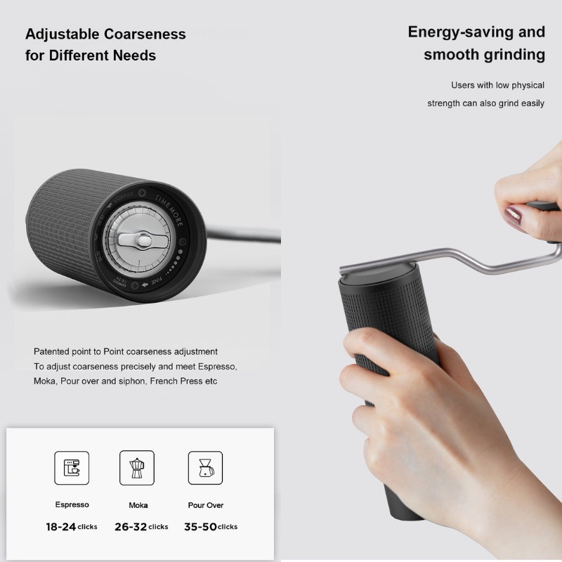 Timemore Chestnut ESP Manual Coffee Grinder Perfect for Espresso