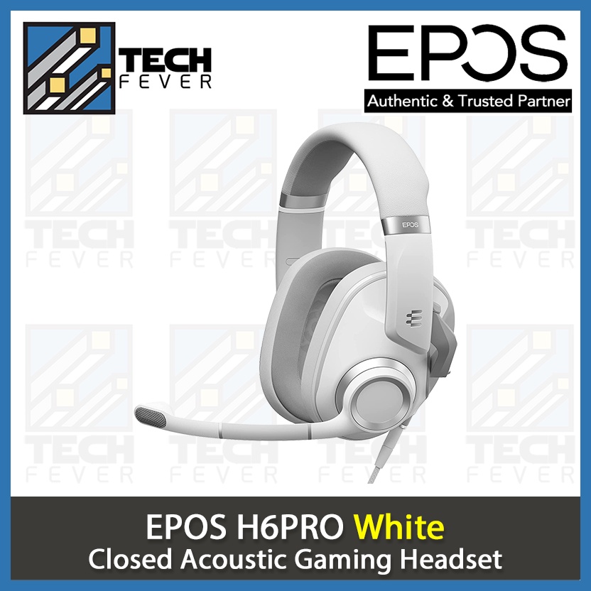 Epos - H6 Pro Closed Gaming Headset - White