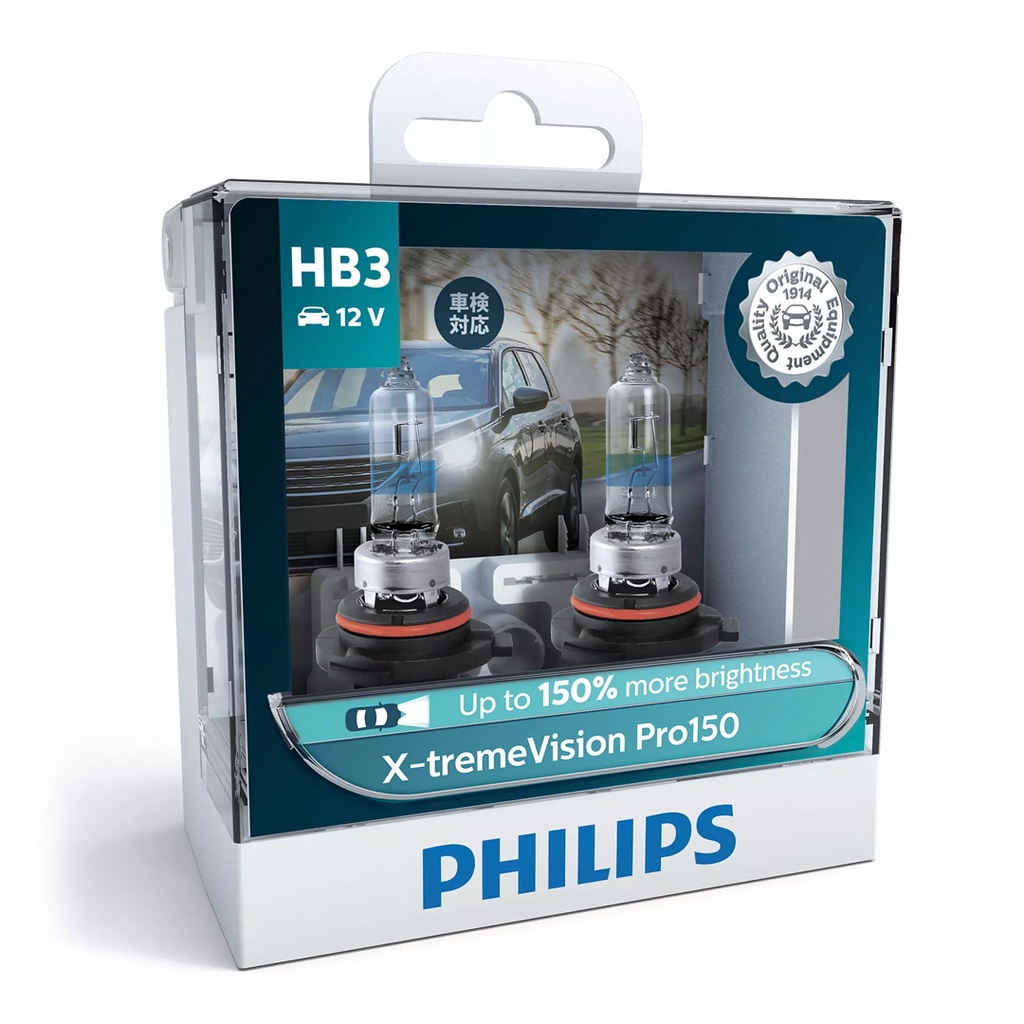 Philips Xtreme Vision Pro150 Headlight Bulb Brighter Light H4/H7/H11