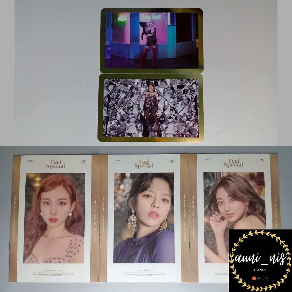 TWICE Feel Special Official Gold Photocard / Lyrics Paper (Booklet ...