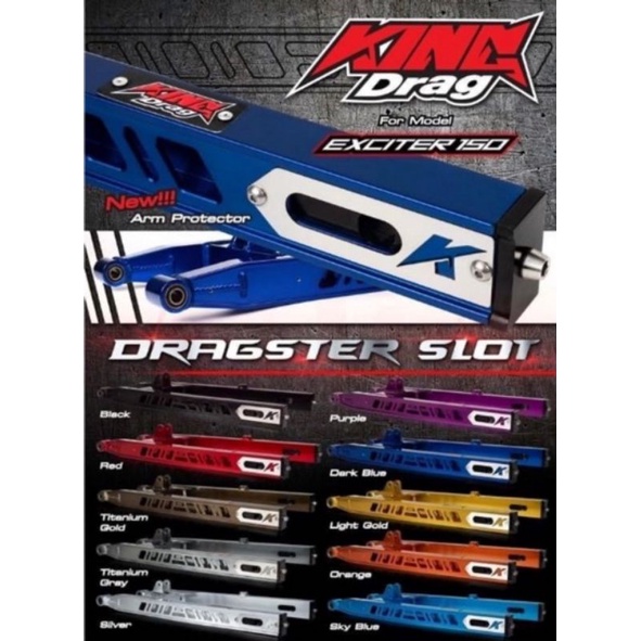 SWING ARM Y15ZR Dragster R SLOT King Drag Y15ZR Y15 Swing Arm + 2 Inci