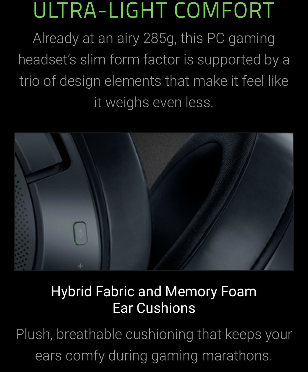 Ultralight PC Gaming Headset - Razer Kraken V3 X