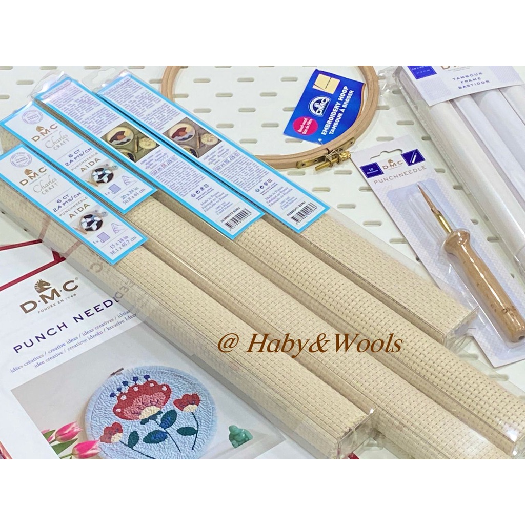 DC29SO DMC Punch Needle Fabric Aida 6ct Precut Shopee Malaysia