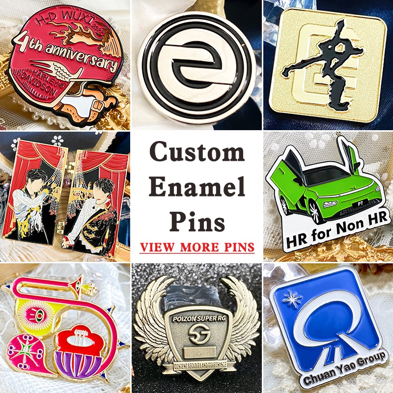 [Minimum 10pcs]Custom Enamel Pin Lapel Graduate Diy Brooch Coin Metal Emblem Make Badge Cufflink