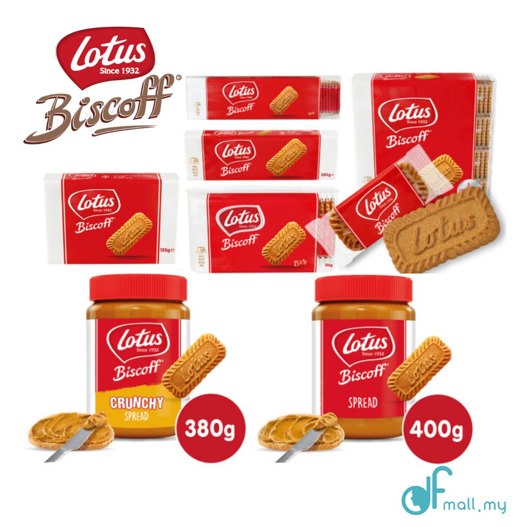 Lotus Biscoff Crunchy Spread 380g Original Smooth Spread 400g Biscoff Biscuits Cookies 125g 25pcs 50pcs 花生酱 饼干