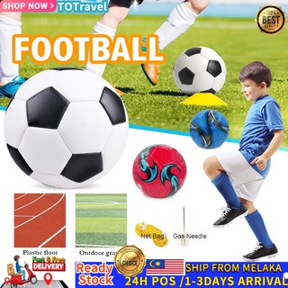 High Quality Bola Sepak Football Soccer Ball Bola Futsal Padang Premier League Soft PU Leather Size 4 +Free Gift 足球