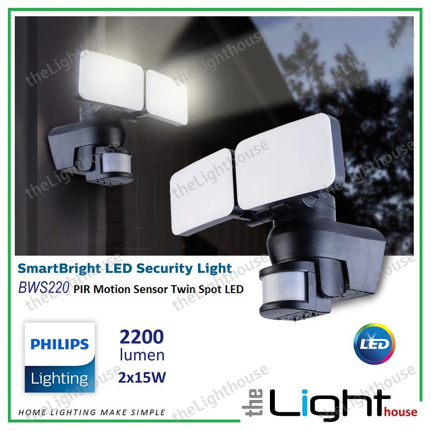 Philips Motion Sensor With Led Light Bws 220 Security Light Shopee Malaysia