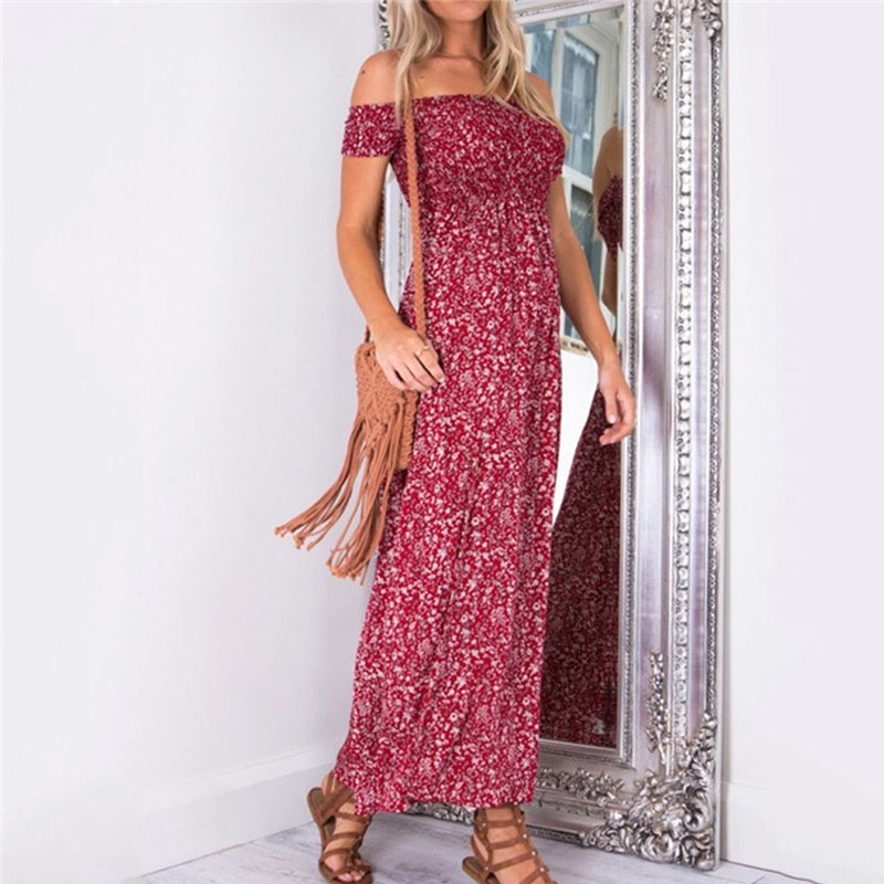 bohemian dress shopee