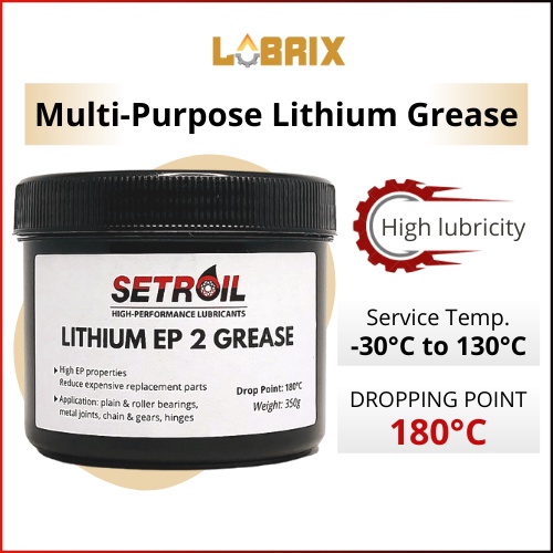 LUBRIX Setroil Lithium Grease EP 2 Grease Bearing Grease Minyak Grease