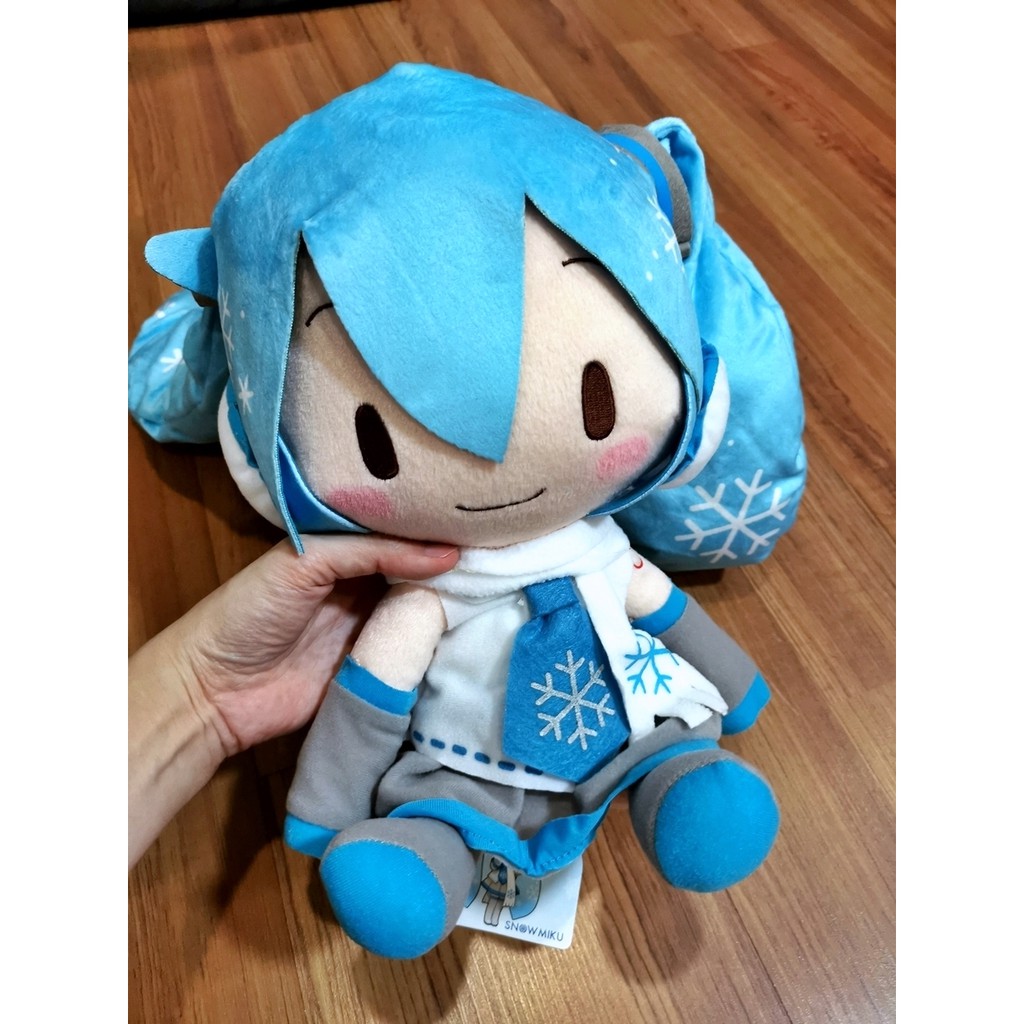 Hatsune Miku 27cm Special Fluffy Plush Toy Snow Miku 11 Shopee Malaysia