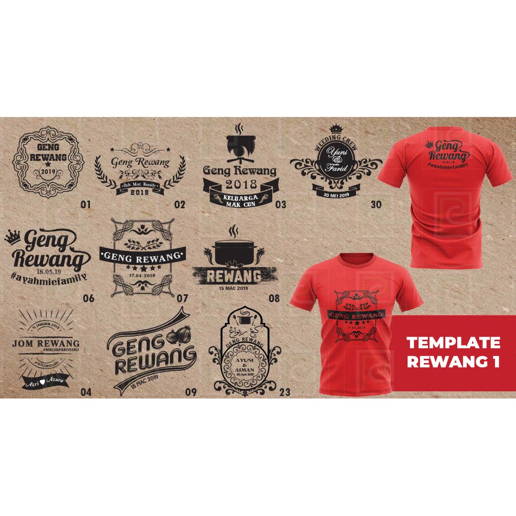 Download Editable Vector File Template Design for T-shirt Printing - Ai Format | Shopee Malaysia