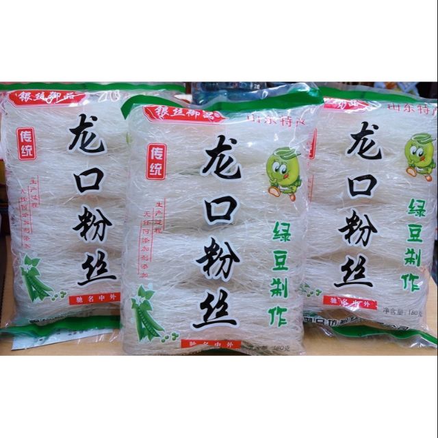 龙口粉丝正宗大包装山东地方特产袋装180克绿豆方便粉条花甲 Shopee Malaysia