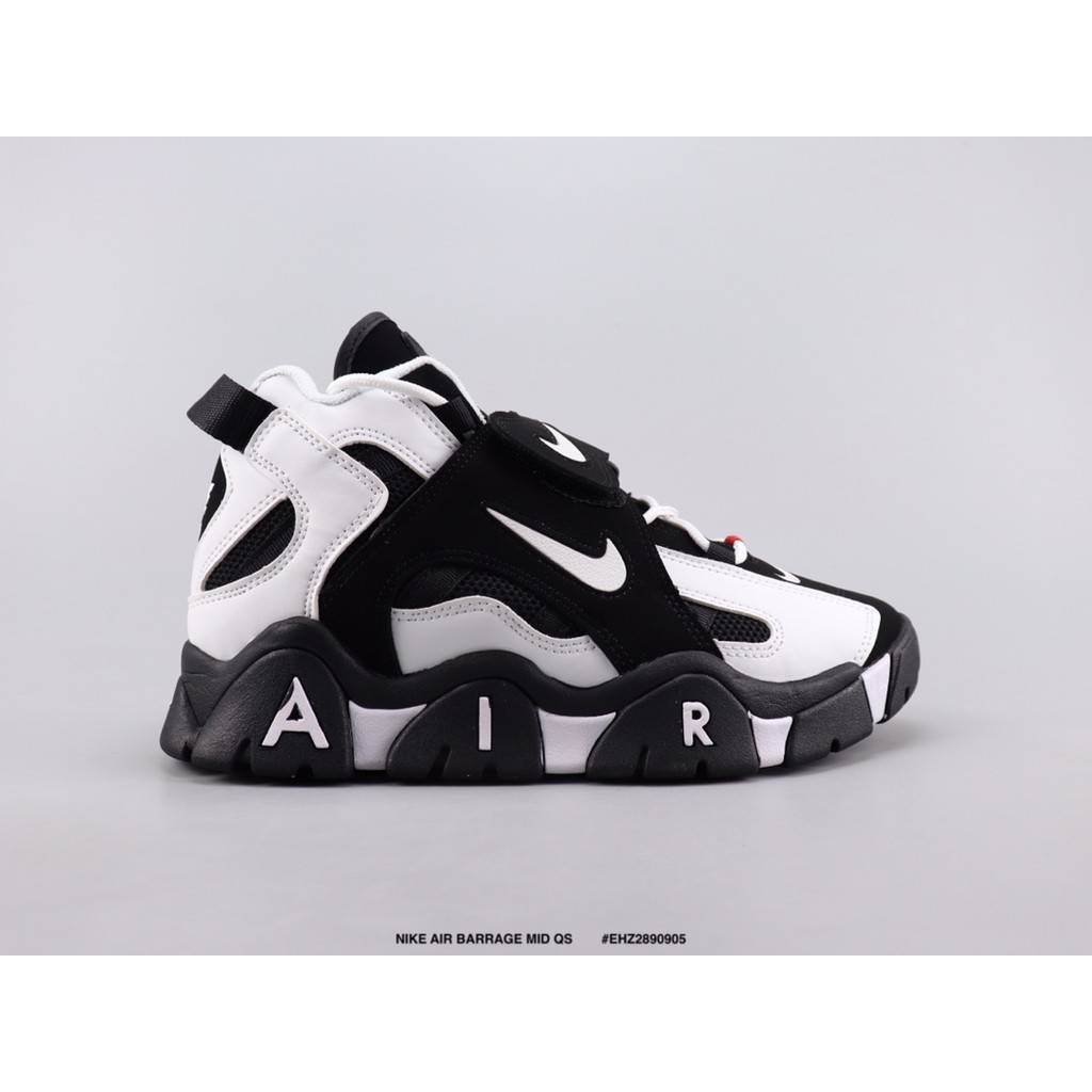 nike air barrage high black
