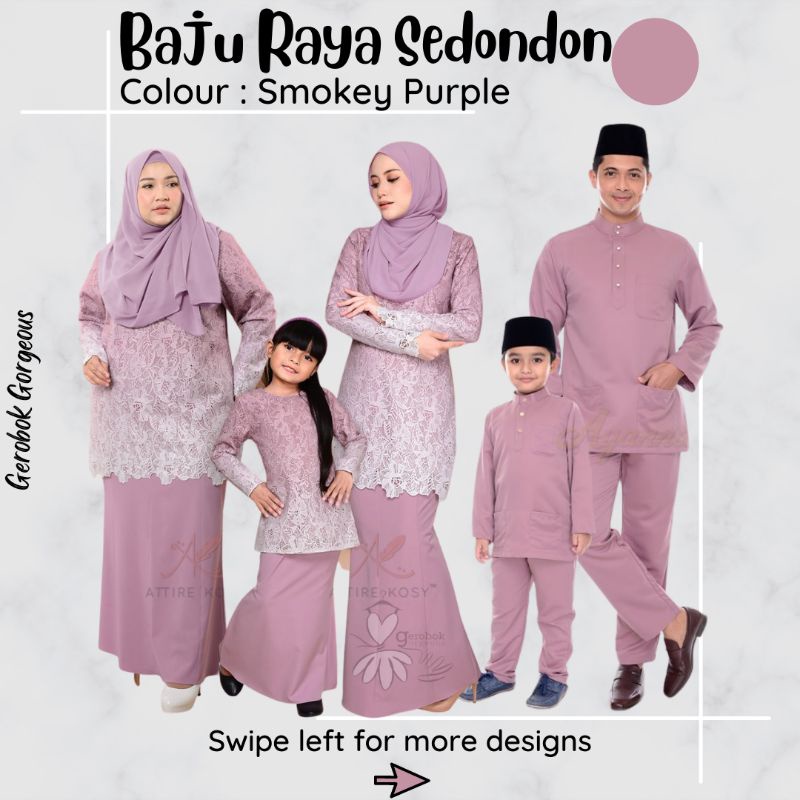 Baju raya warna Tampil Modis